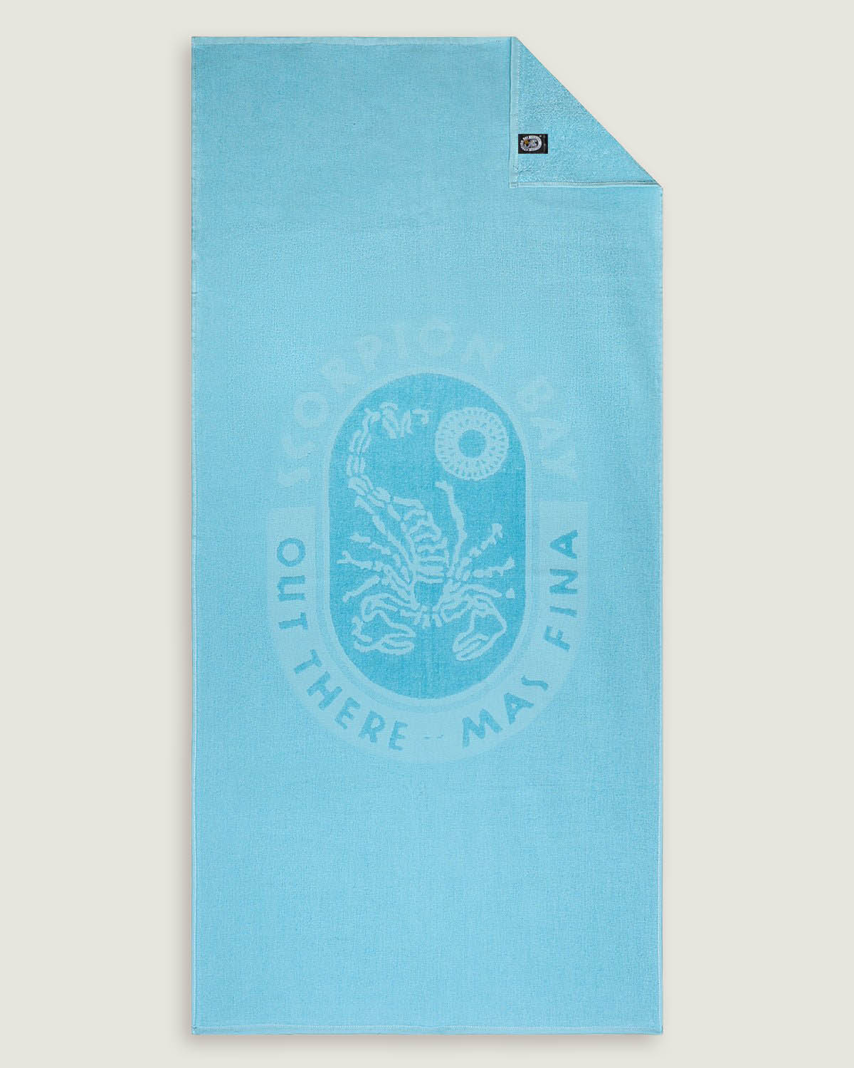 Telo Mare "Logo Jacquard" Color Avio