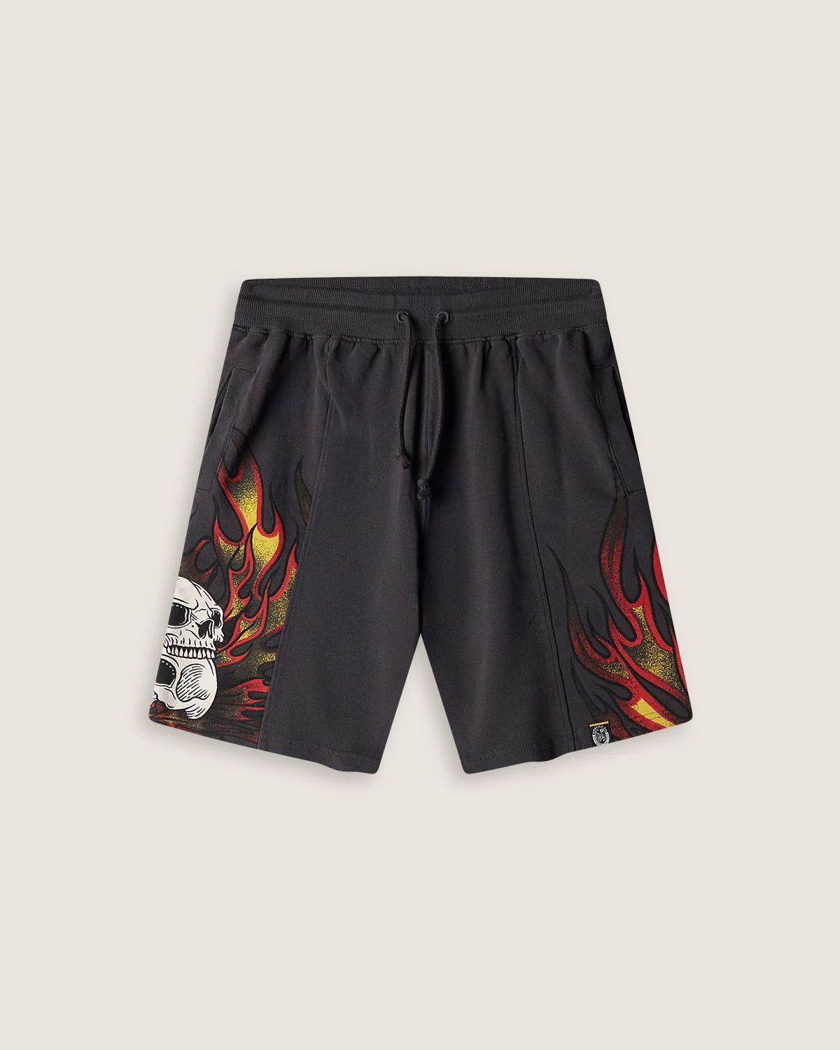 Bermuda in felpa bambino "Skulls on fire" bambino