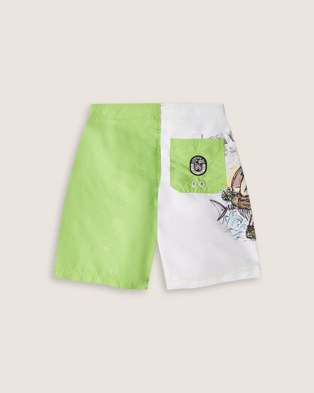 Costume board short stampato "Burn your maps" bambino - Image 2