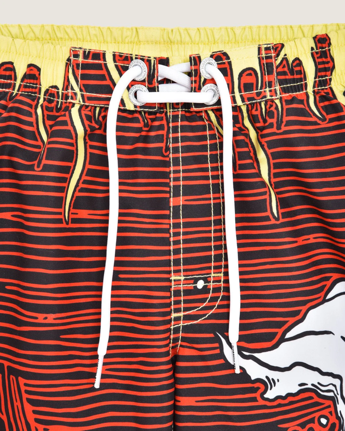 Bambino | Costume Jam Con Stampa All-Over "Flaming Surfing Skull" - Image 3