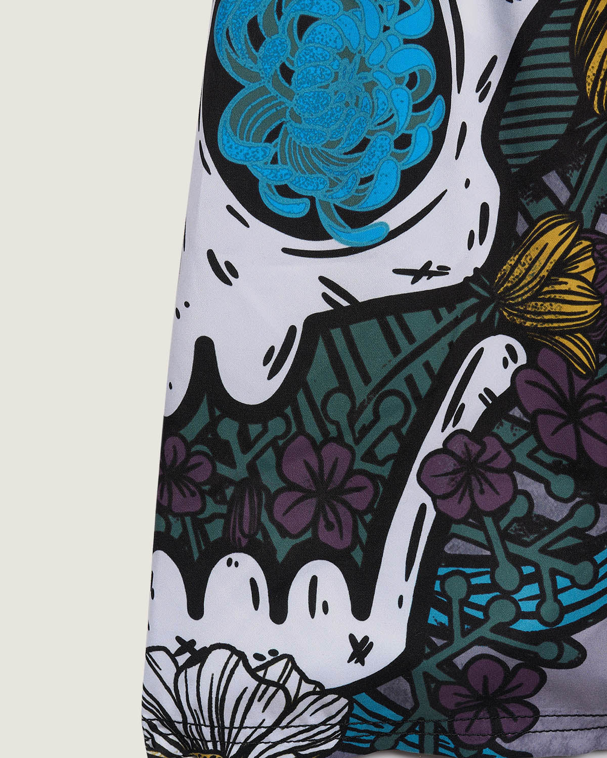 Bambino | Jam Short "Army Skull" Colore Antracite - Image 4