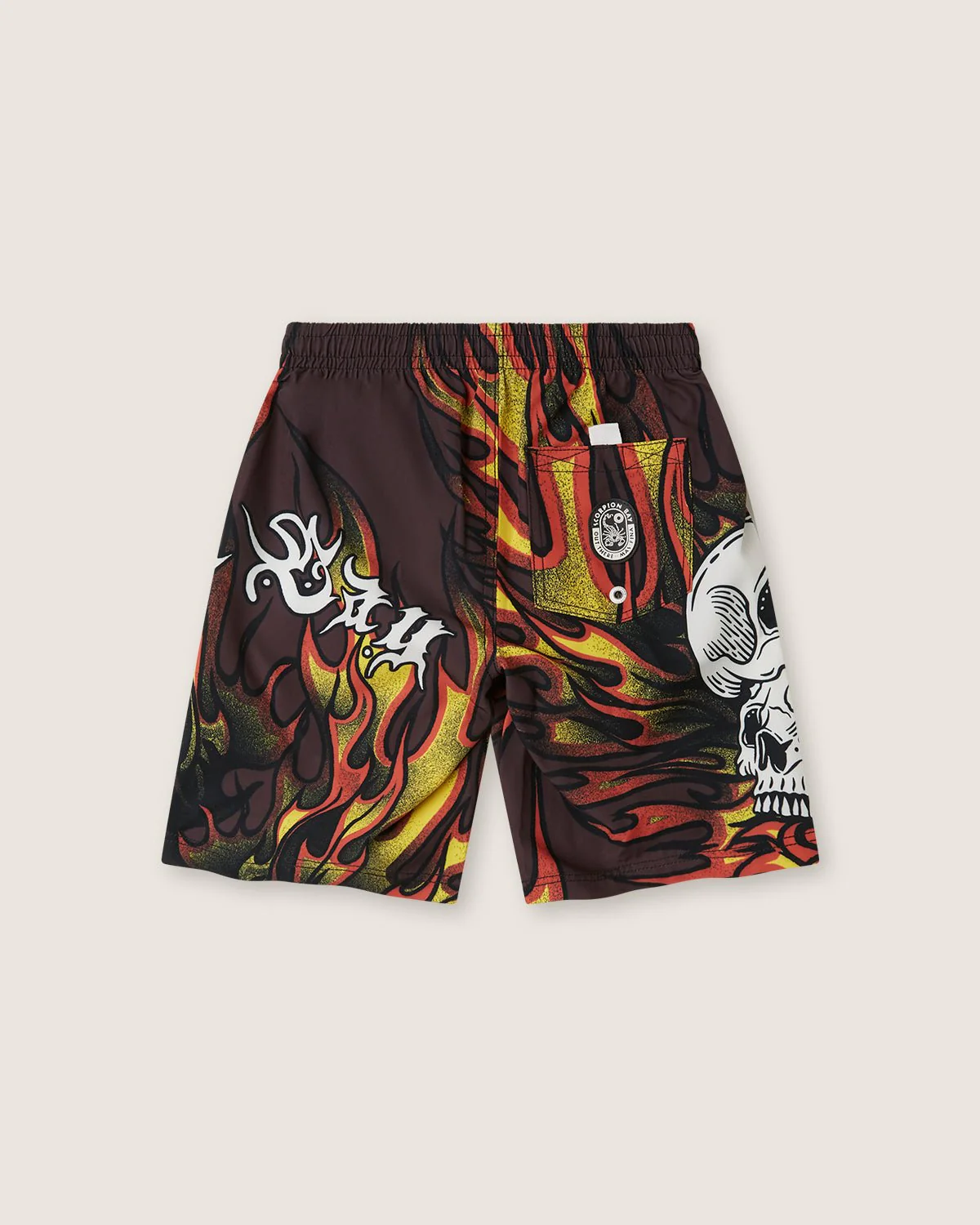 Costume jam con stampa "Skulls on fire" bambino - Image 2