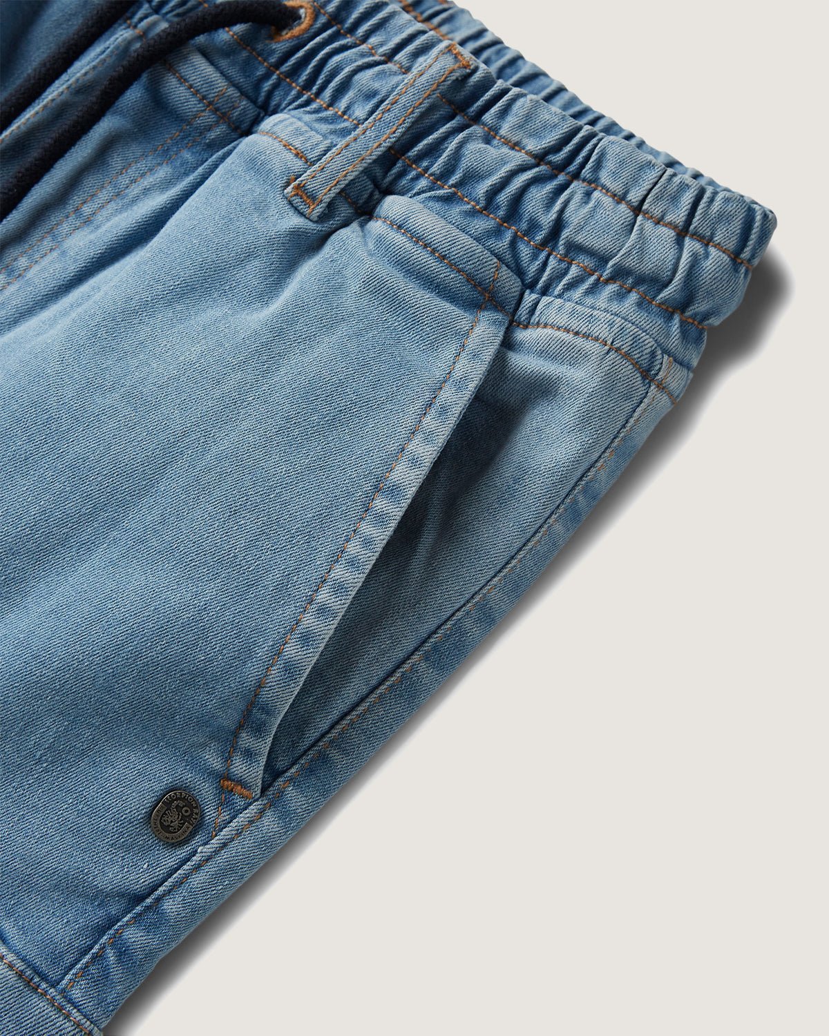 Pantaloni jogger cargo in denim bambino - Image 3
