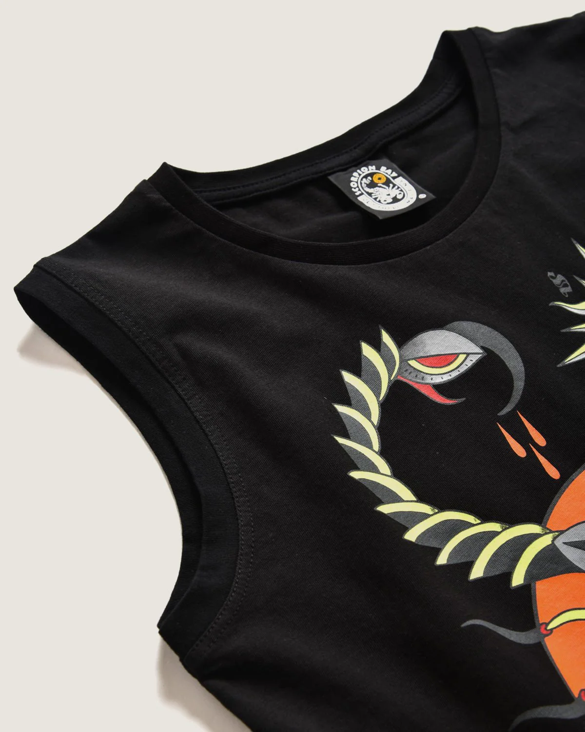 Bambino | T-Shirt Nera Senza Maniche Con Stampa Printastic "Venomous Scorpion" - Image 3