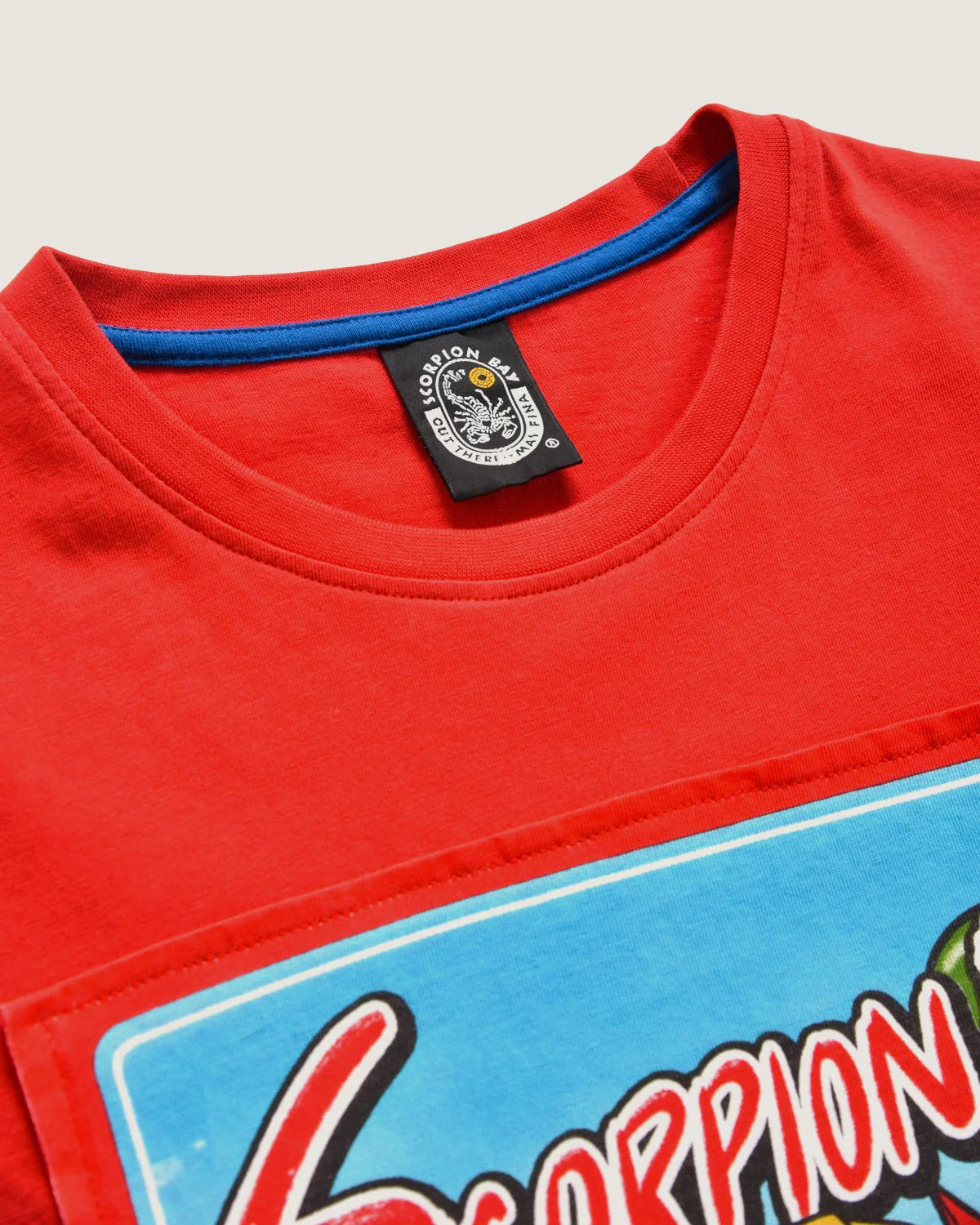 Bambino | T-Shirt 100% Cotone Rossa Con Stampa "Beach Robo Skull" - Image 3
