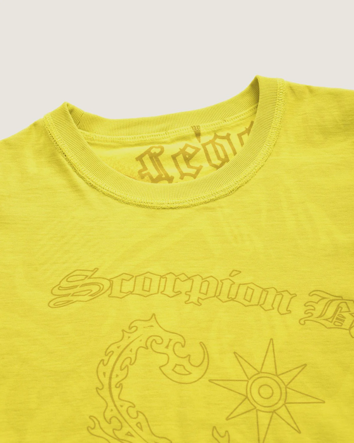 Bambino | T-Shirt Double-Face Color Giallo Acido 100% Cotone Con Stampa All-Over "King Skull" - Image 6