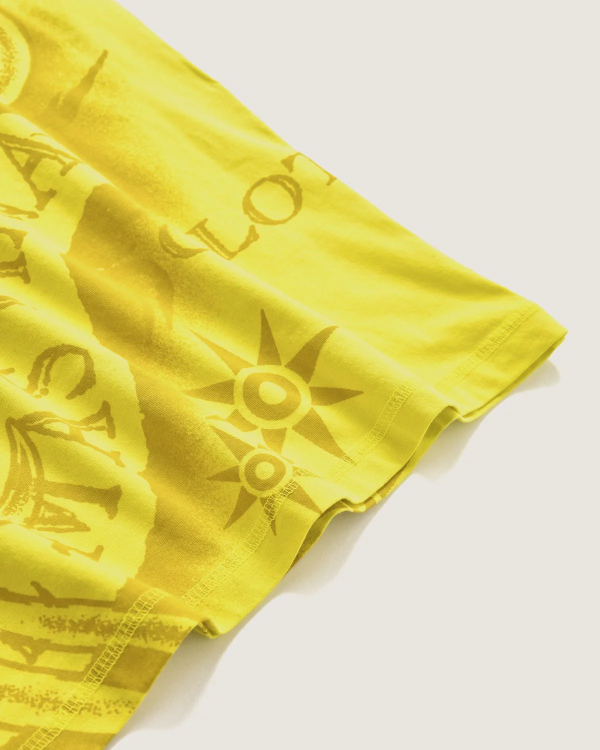 Bambino | T-Shirt Double-Face Color Giallo Acido 100% Cotone Con Stampa All-Over "King Skull" - Image 8
