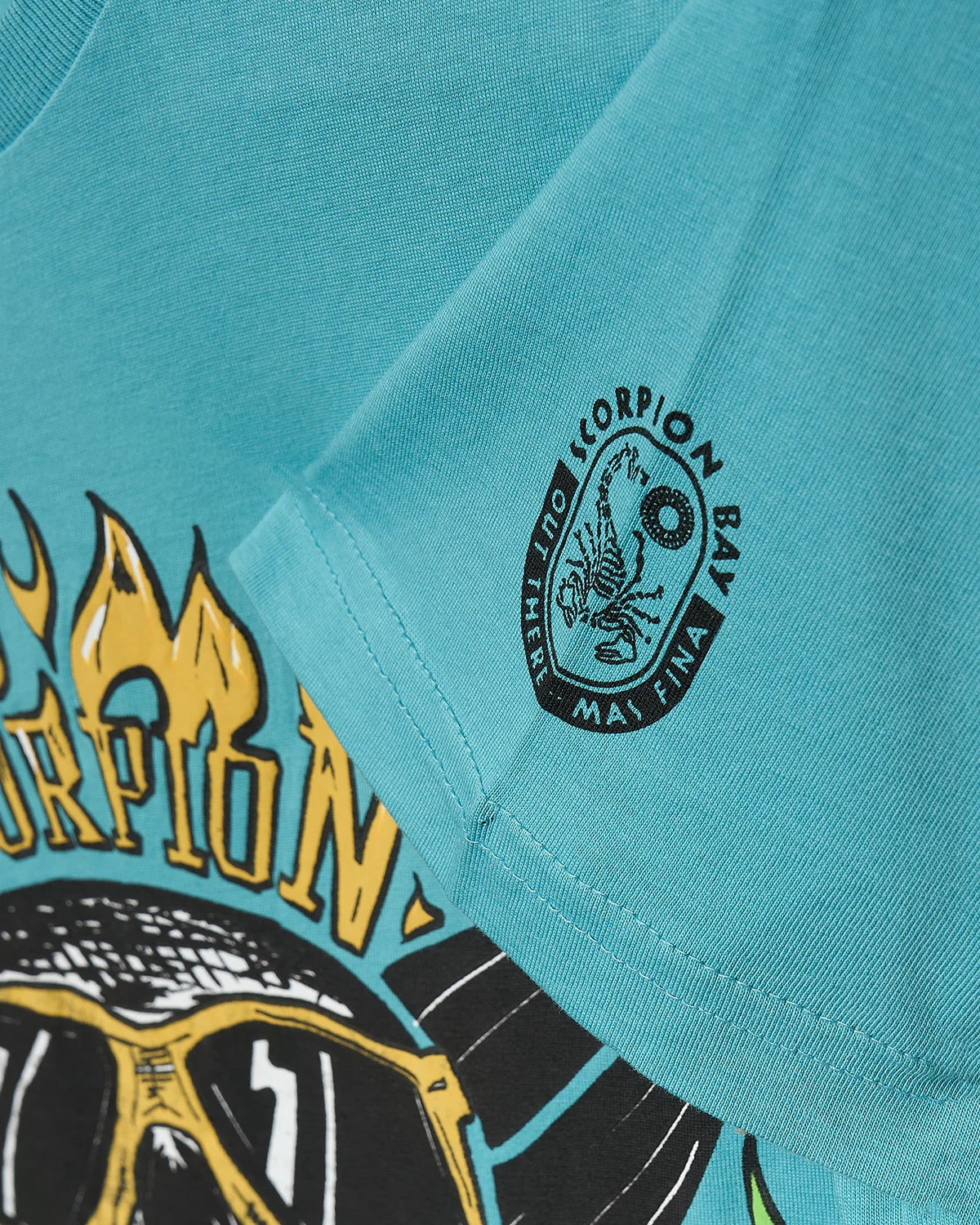 Bambino | T-Shirt "Screaming Skull" Color Avio - Image 4