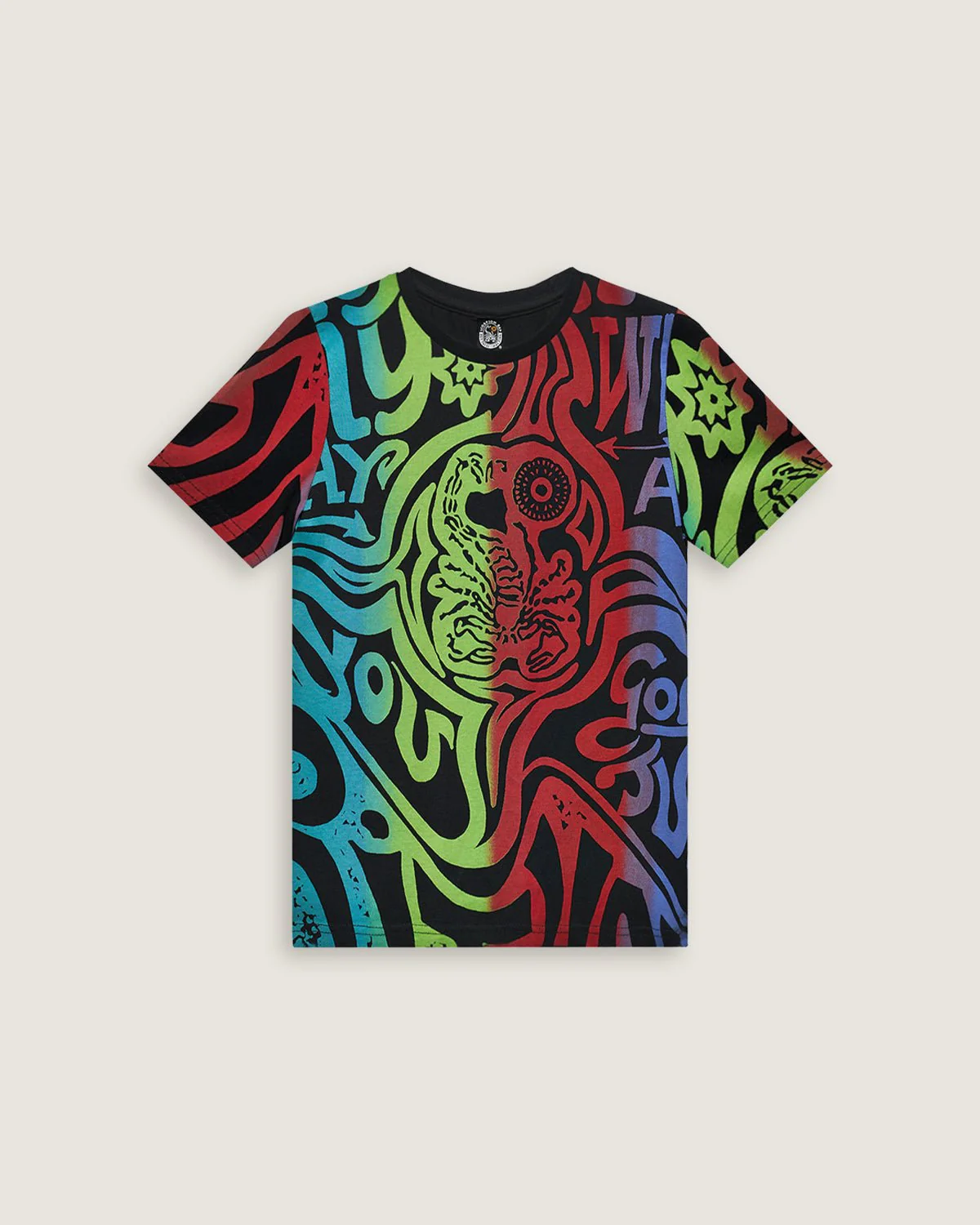 T-shirt stampata all over "Colorfull Ritual" bambino