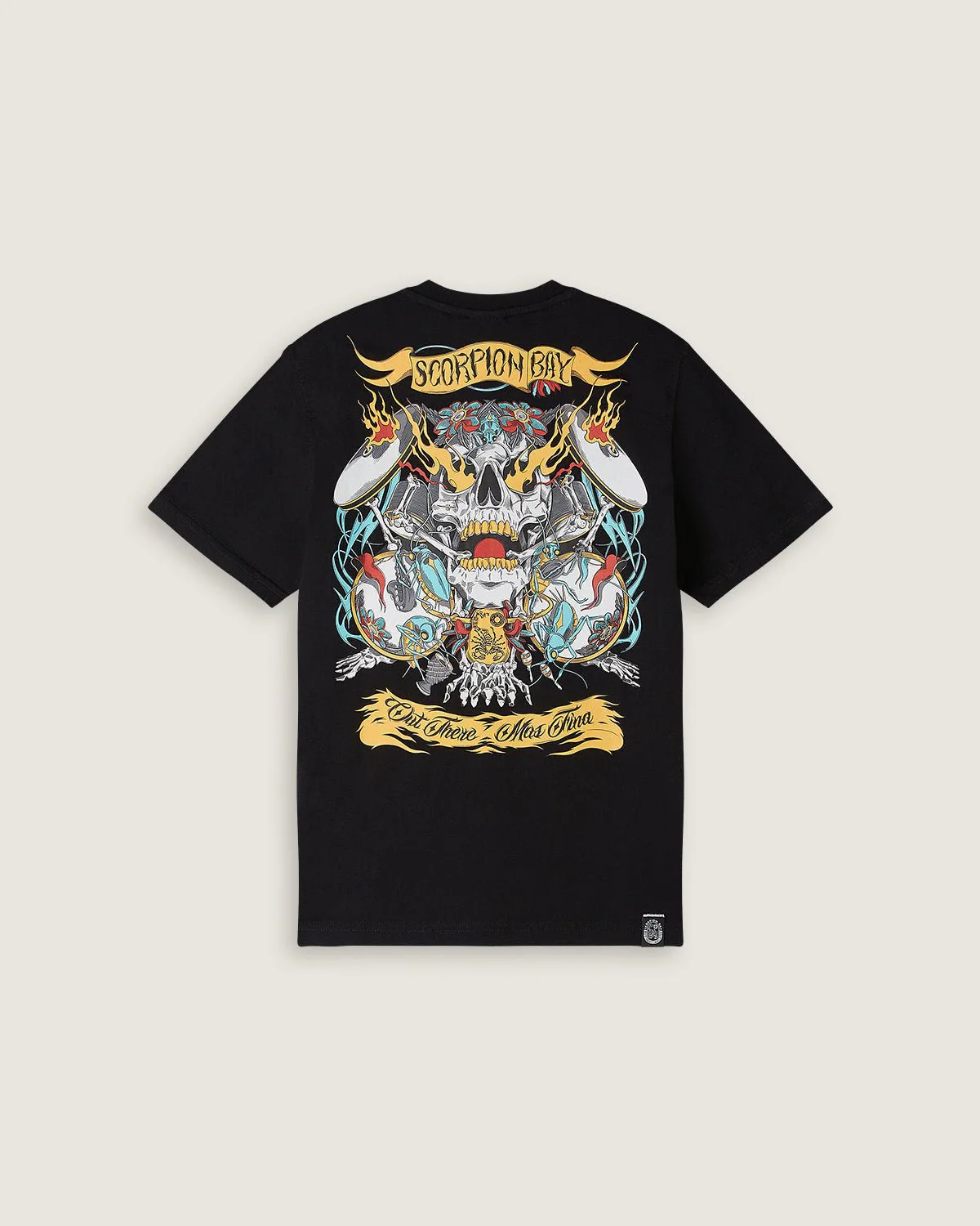 T-shirt stampata printastic "Skull drums" bambino