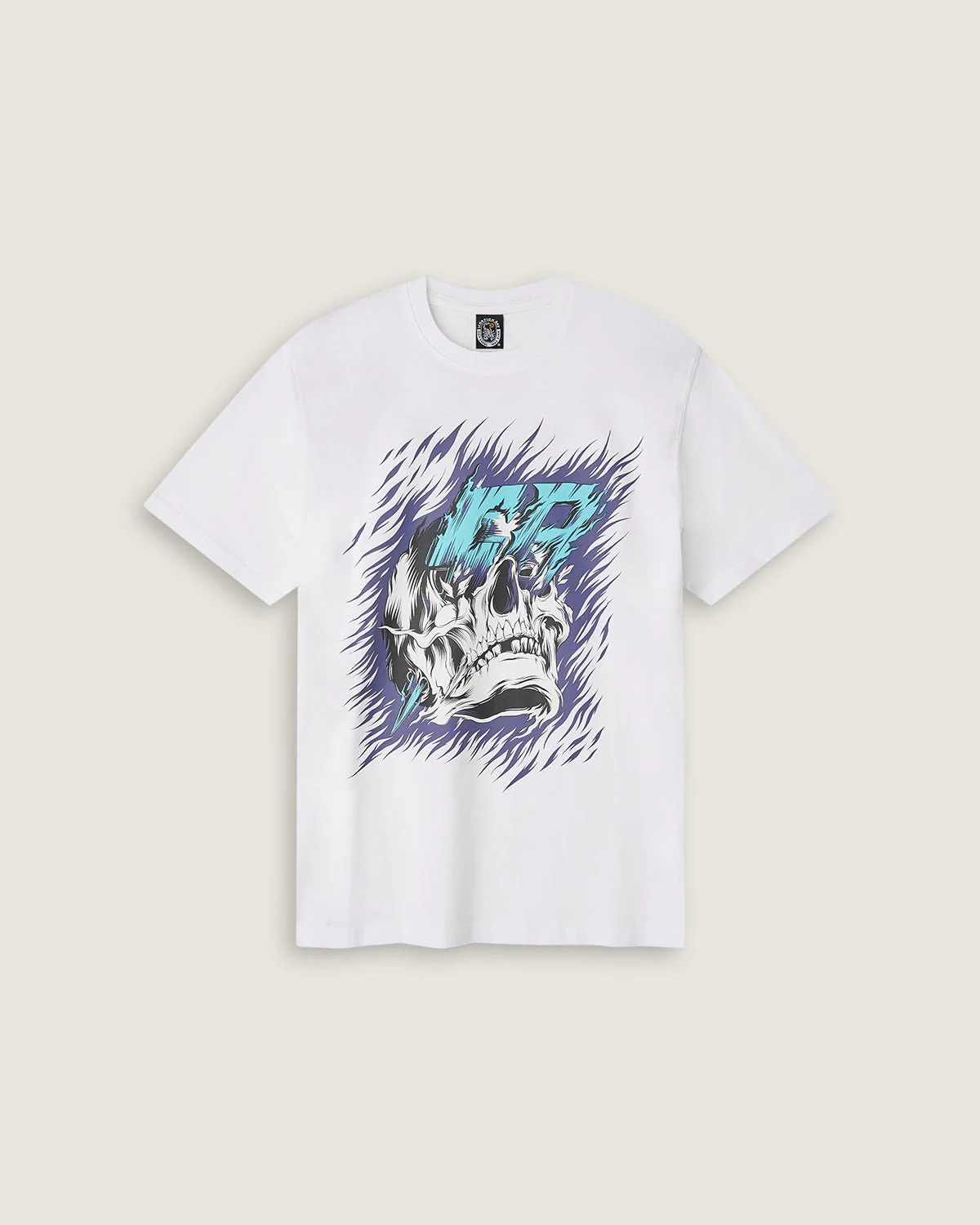T-shirt stampata "Neon Skull" bambino