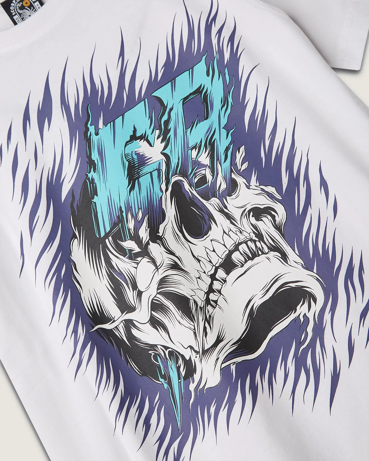 T-shirt stampata "Neon Skull" bambino - Image 4