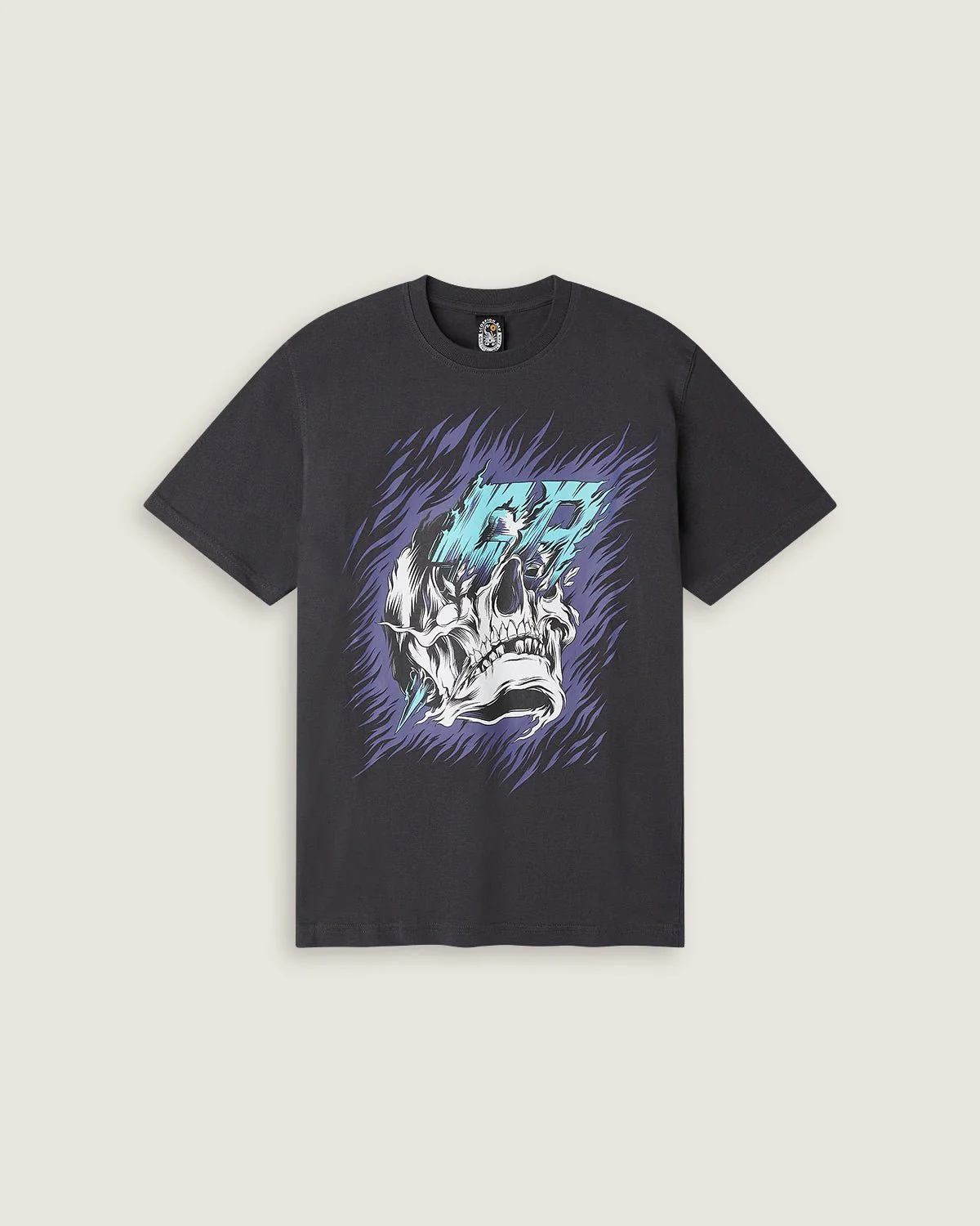 T-shirt stampata "Neon Skull" bambino