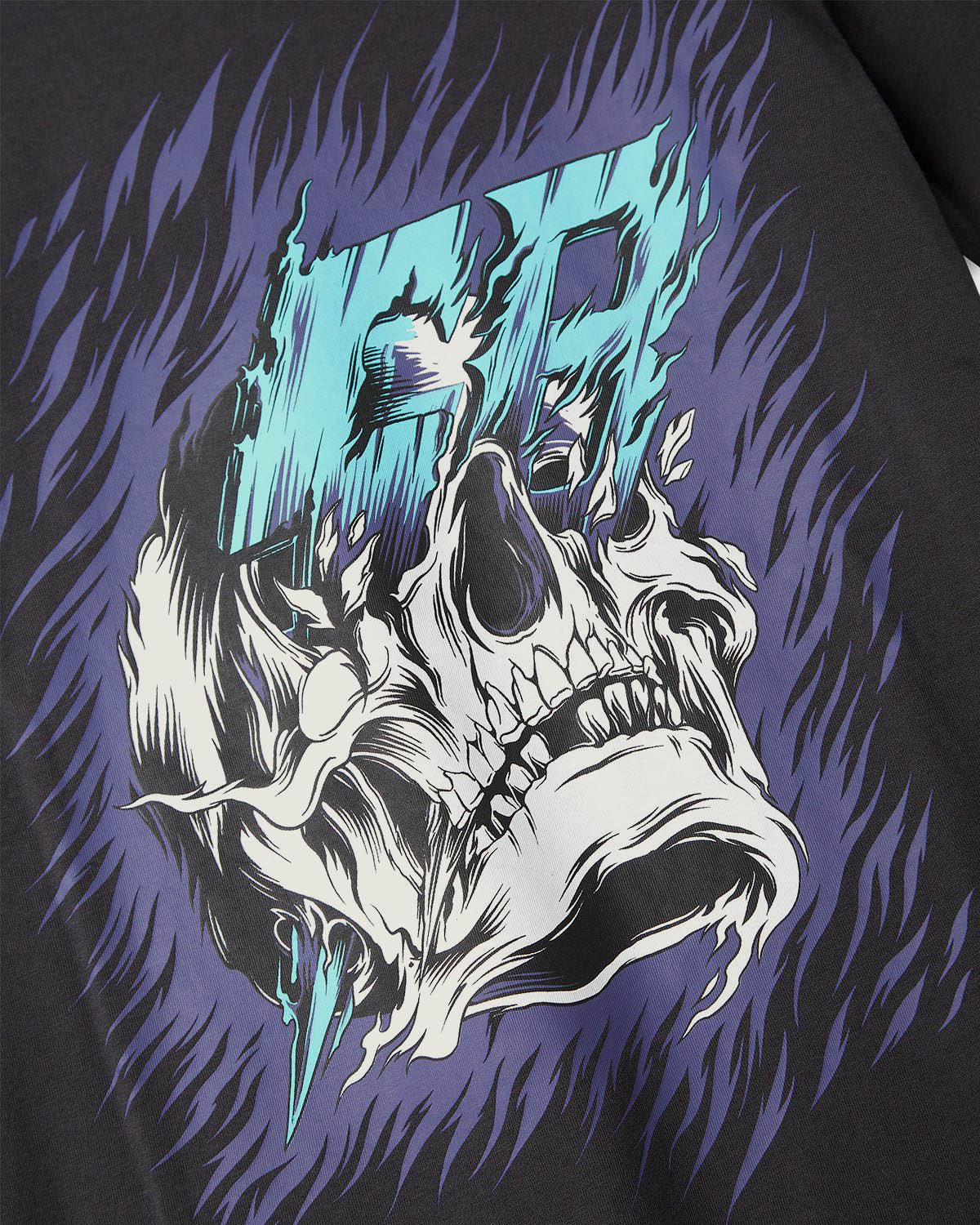 T-shirt stampata "Neon Skull" bambino - Image 4