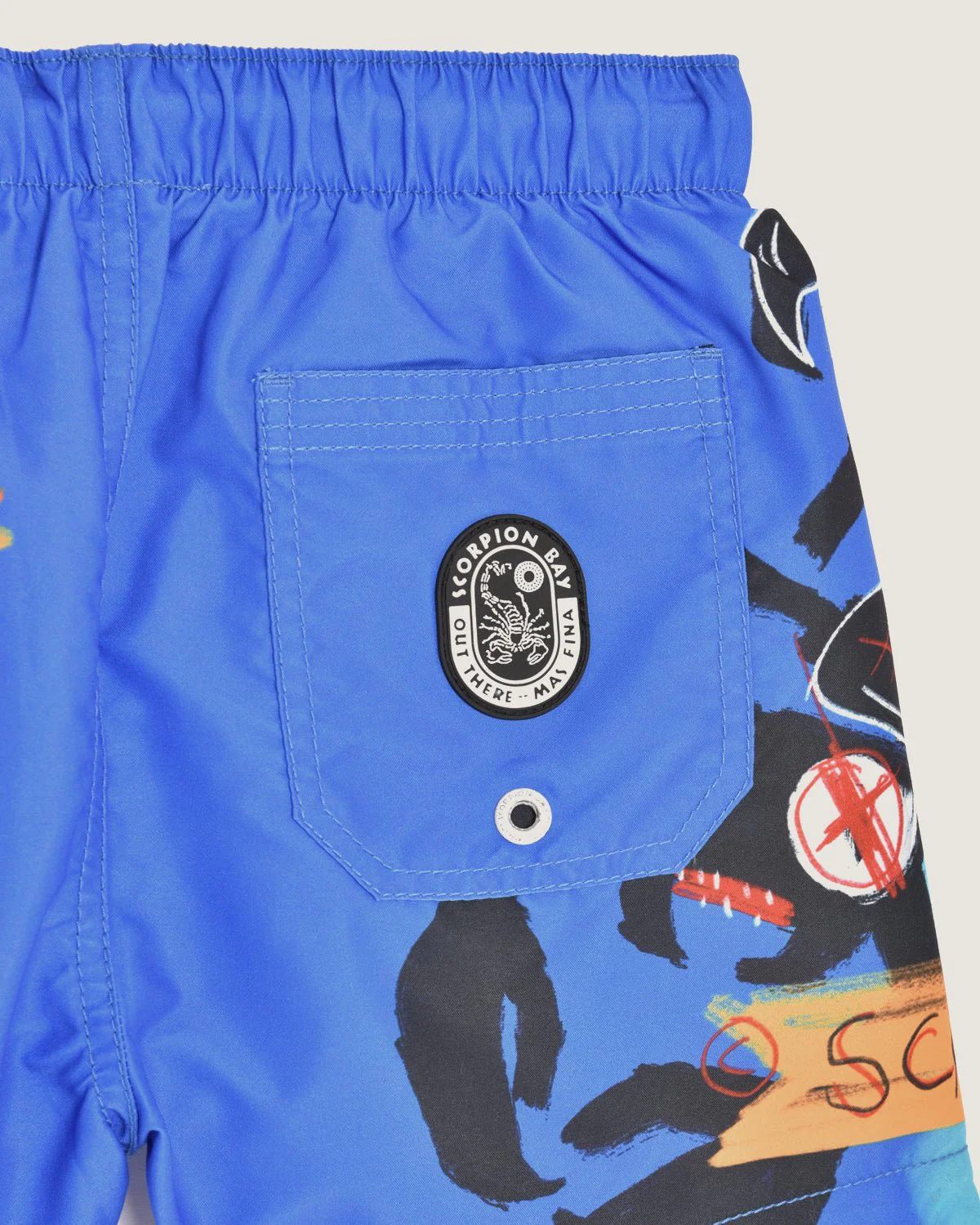 Bambino | Costume Volley Turchese Con Stampa "Sketched Scorpion" - Image 3