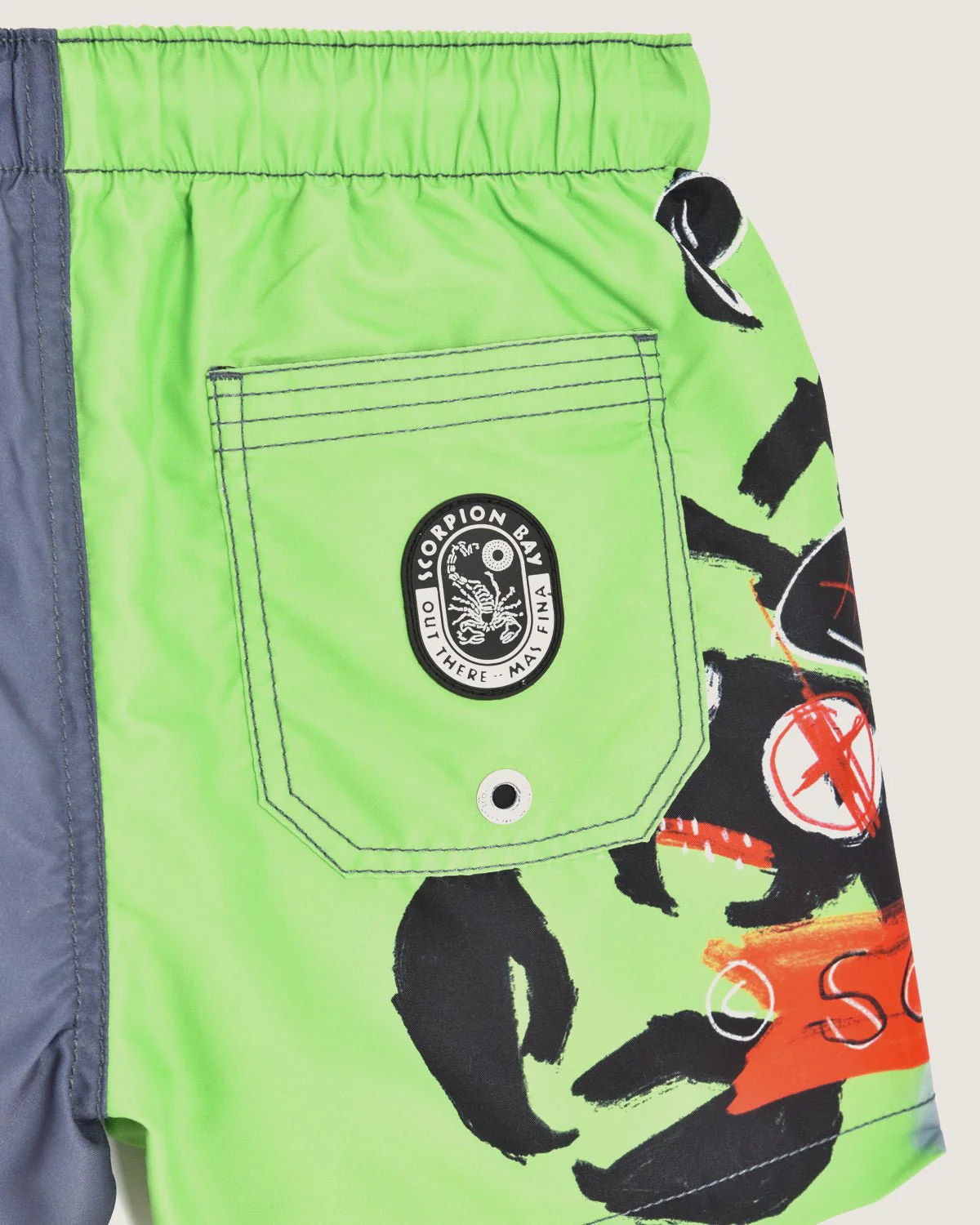 Bambino | Costume Volley Color Carbone Con Stampa "Sketched Scorpion" - Image 4