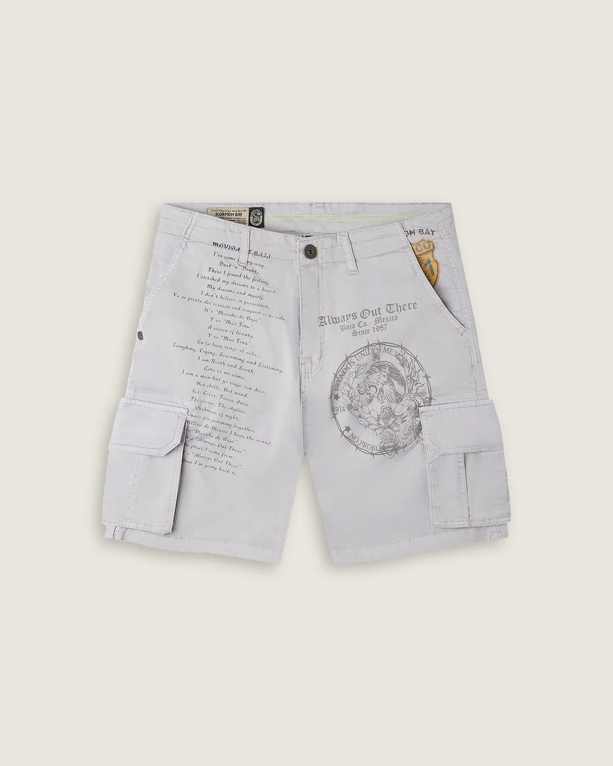 Bermuda cargo multitasca "Tattoo All Over" uomo