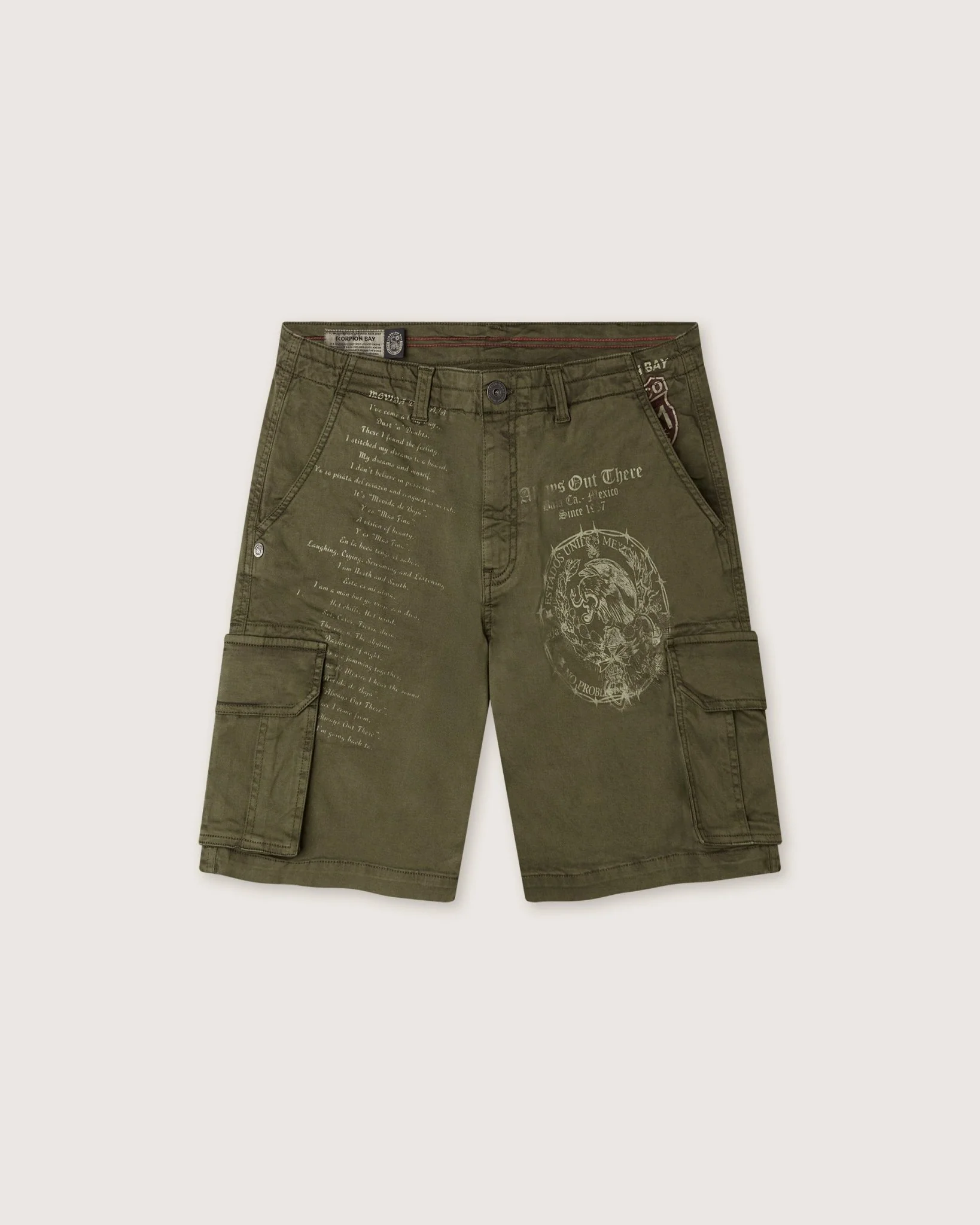 Bermuda cargo multitasca "Tattoo All Over" uomo