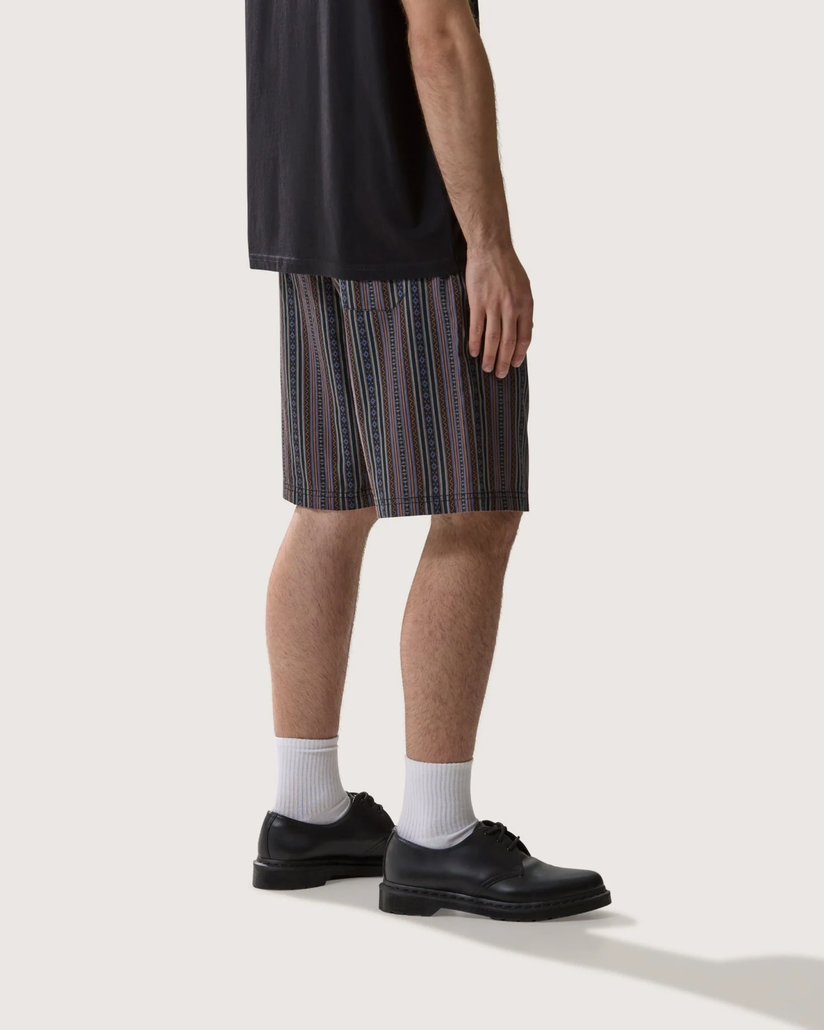 Bermuda in misto lino "Stripes Mariachi" uomo - Image 4