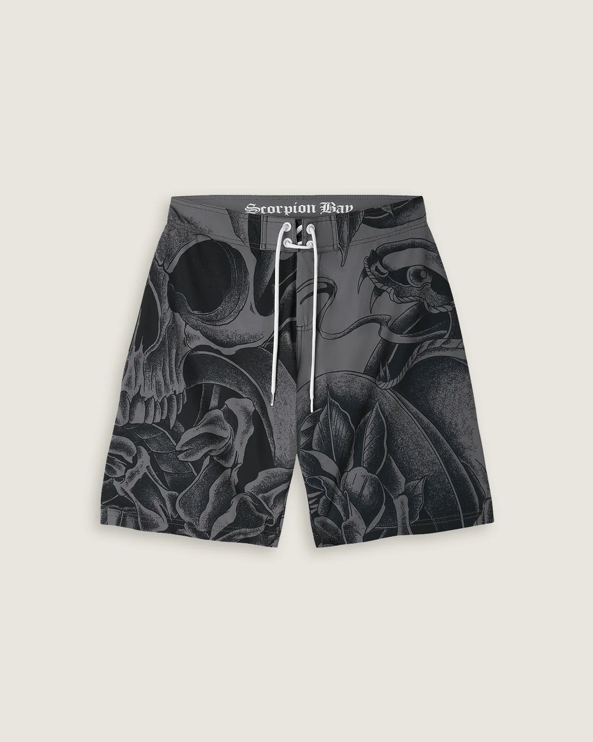 Costume board short stampato all over "Snake & Flowers" uomo