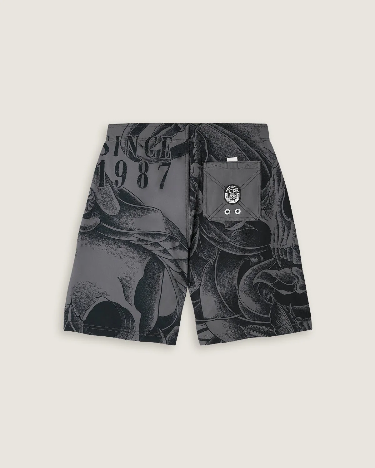 Costume board short stampato all over "Snake & Flowers" uomo - Image 3