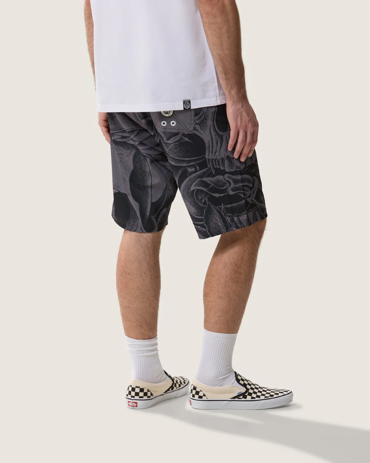 Costume board short stampato all over "Snake & Flowers" uomo - Image 4