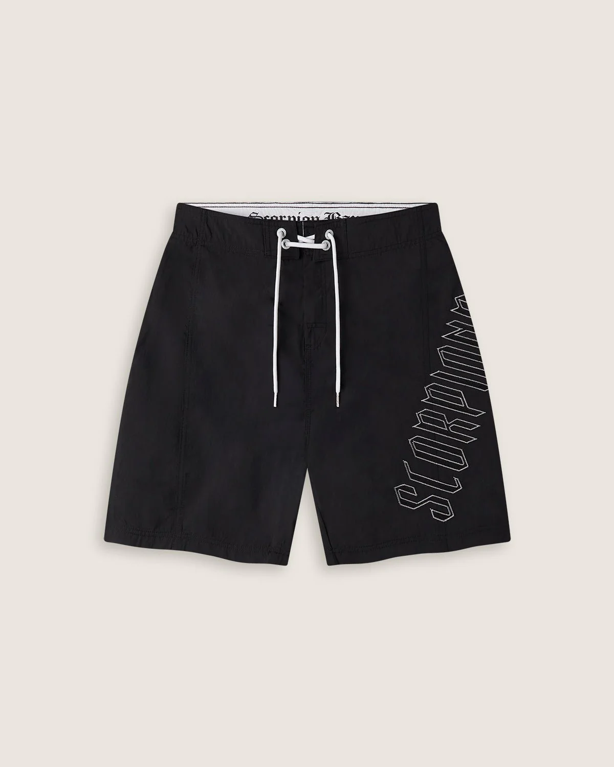 Costume board short stampato "Gothic Lettering" uomo