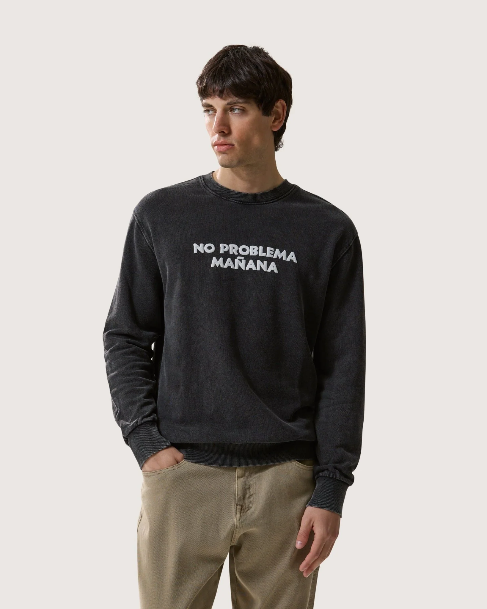 Felpa girocollo "No Problema Manana" uomo - Image 2