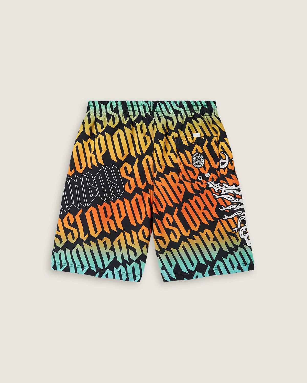 Costume jam con stampa all over "Gothic lettering" uomo - Image 2