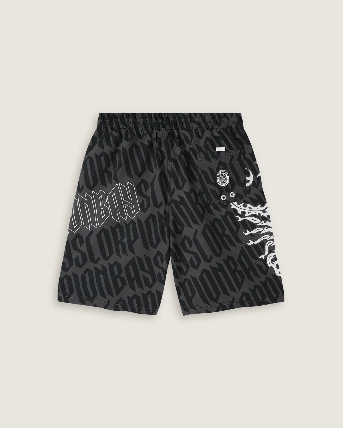 Costume jam con stampa all over "Gothic lettering" uomo - Image 3