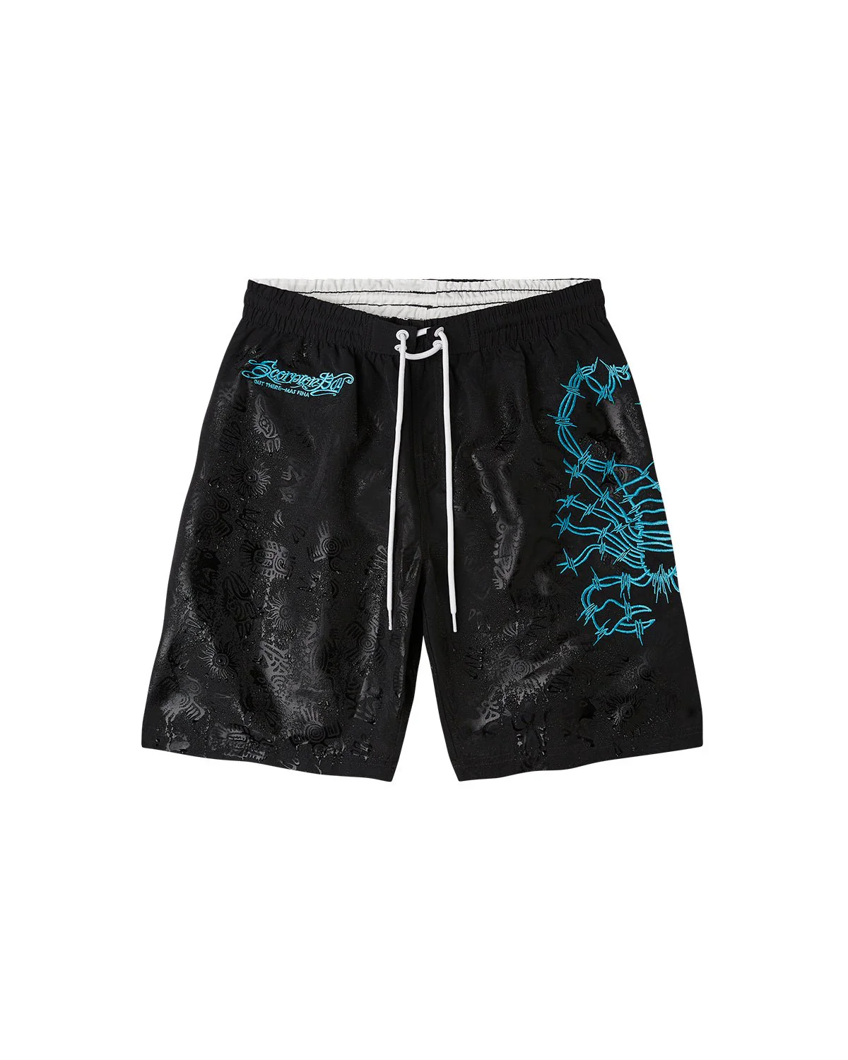 Costume jam con ricami e stampa water sensitive "Aztec Symbols" uomo - Image 2