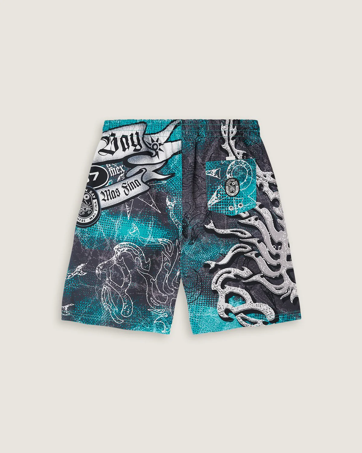 Costume jam con stampa all over "Blason" uomo - Image 2