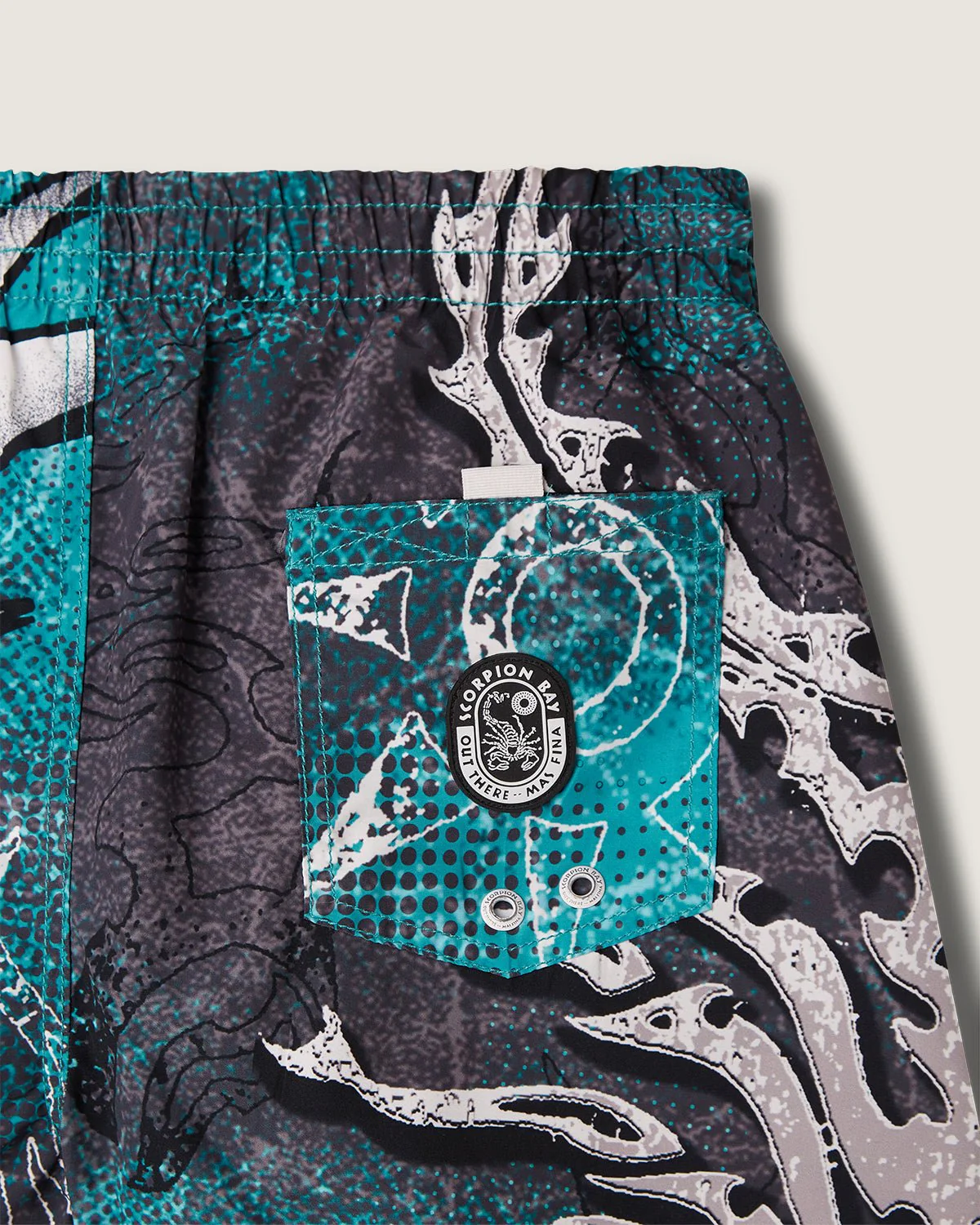 Costume jam con stampa all over "Blason" uomo - Image 3