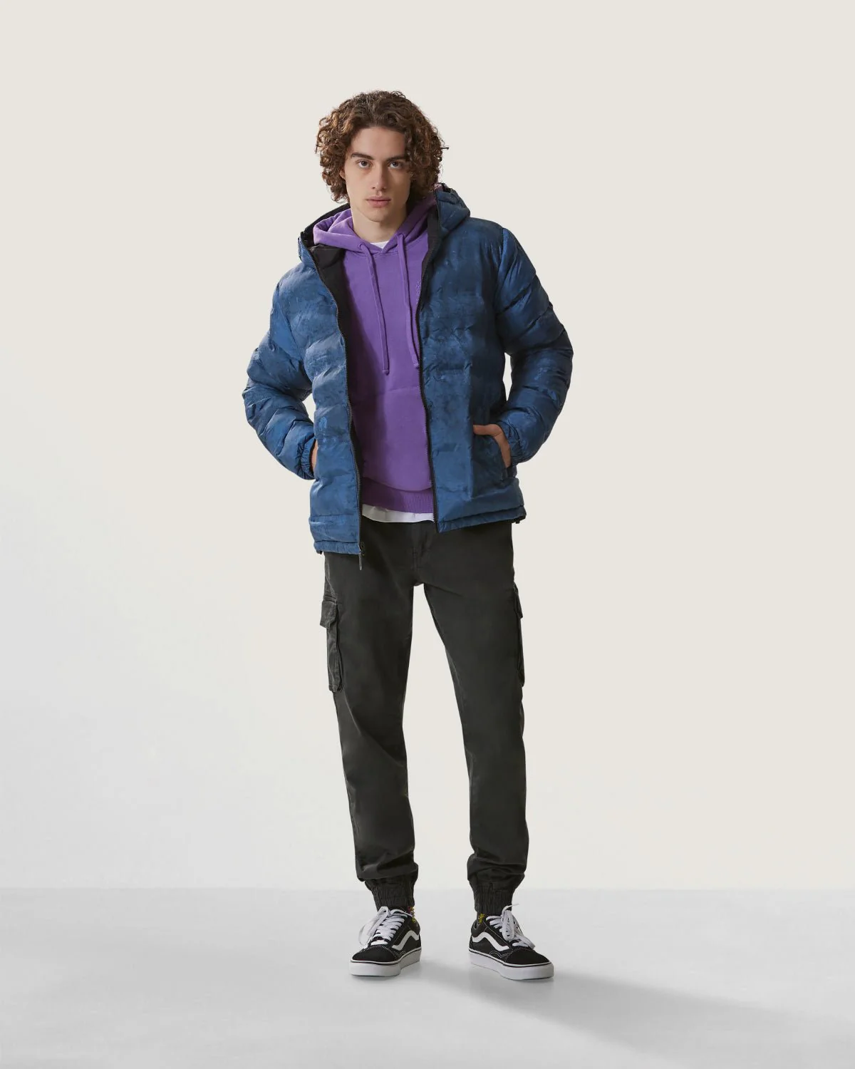 Pantaloni cargo iconic con elastico sul fondo  uomo - Image 4
