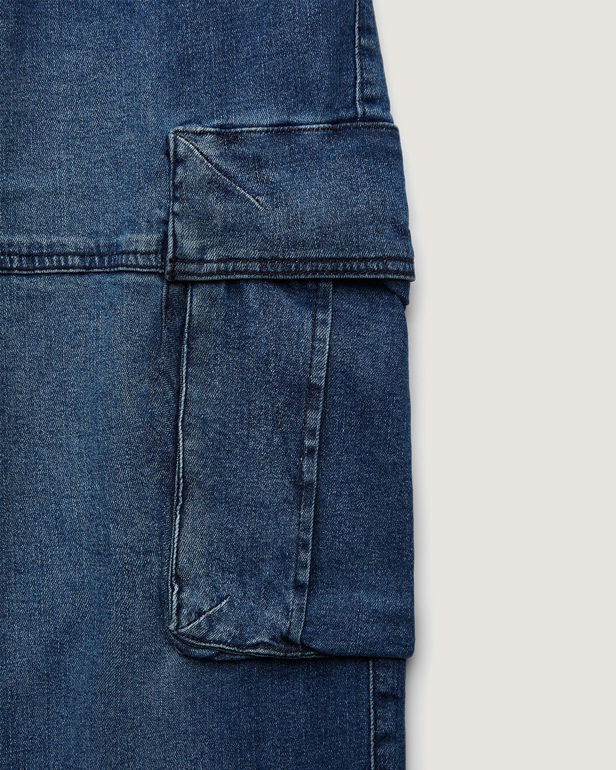 Pantaloni jogger cargo in denim uomo - Image 5