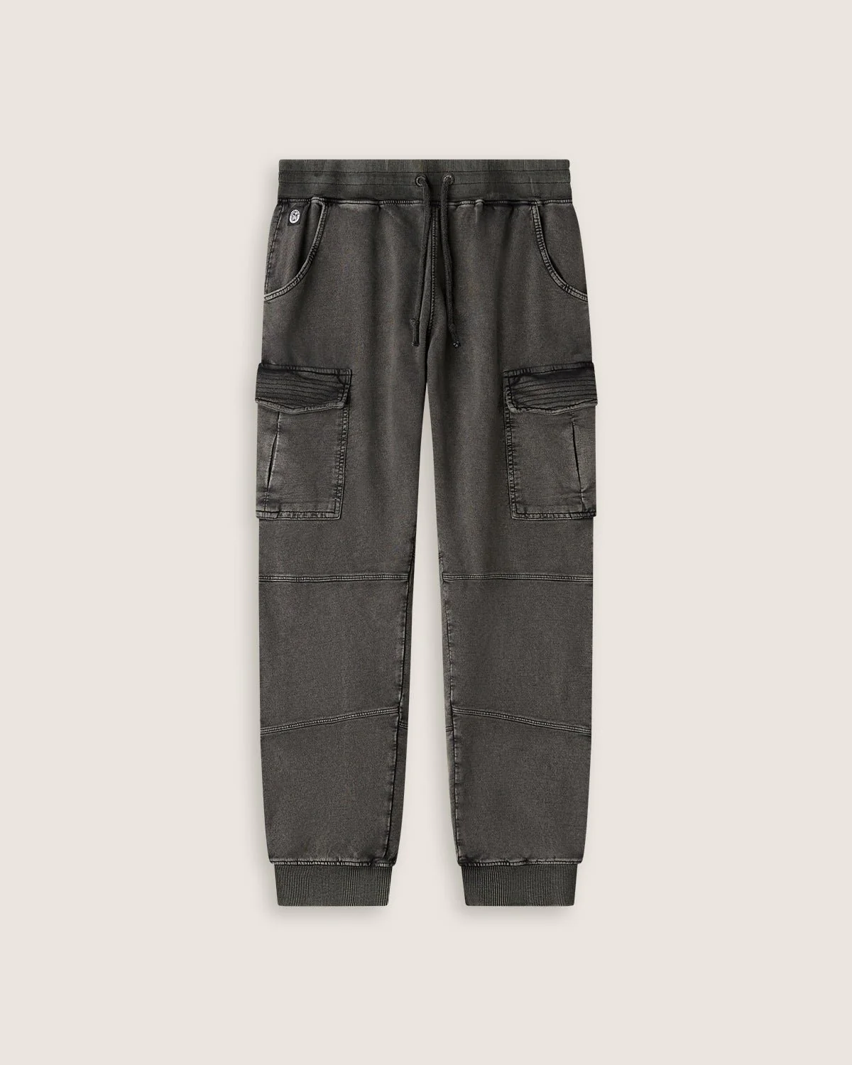 Pantaloni jogger cargo in felpa uomo