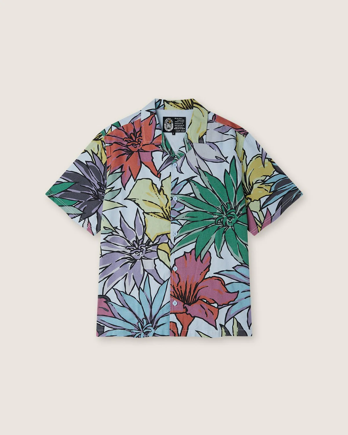Camicia over "Varios Petalos" uomo