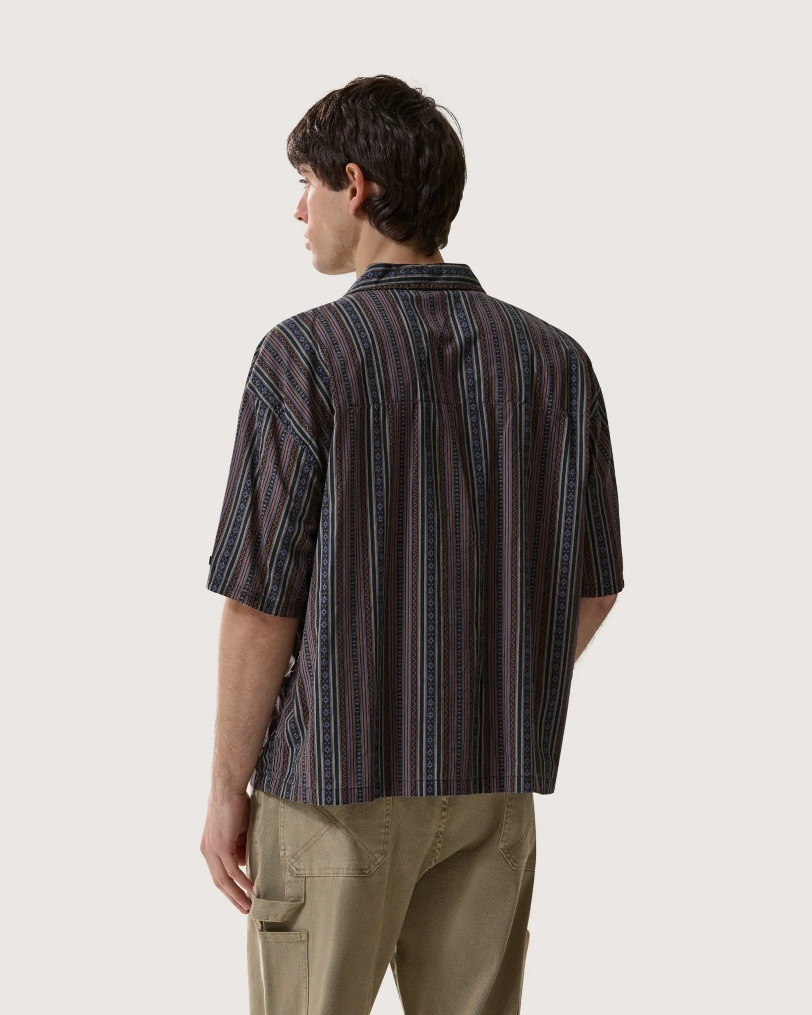 Camicia boxy "Stripes Mariachi" uomo - Image 4