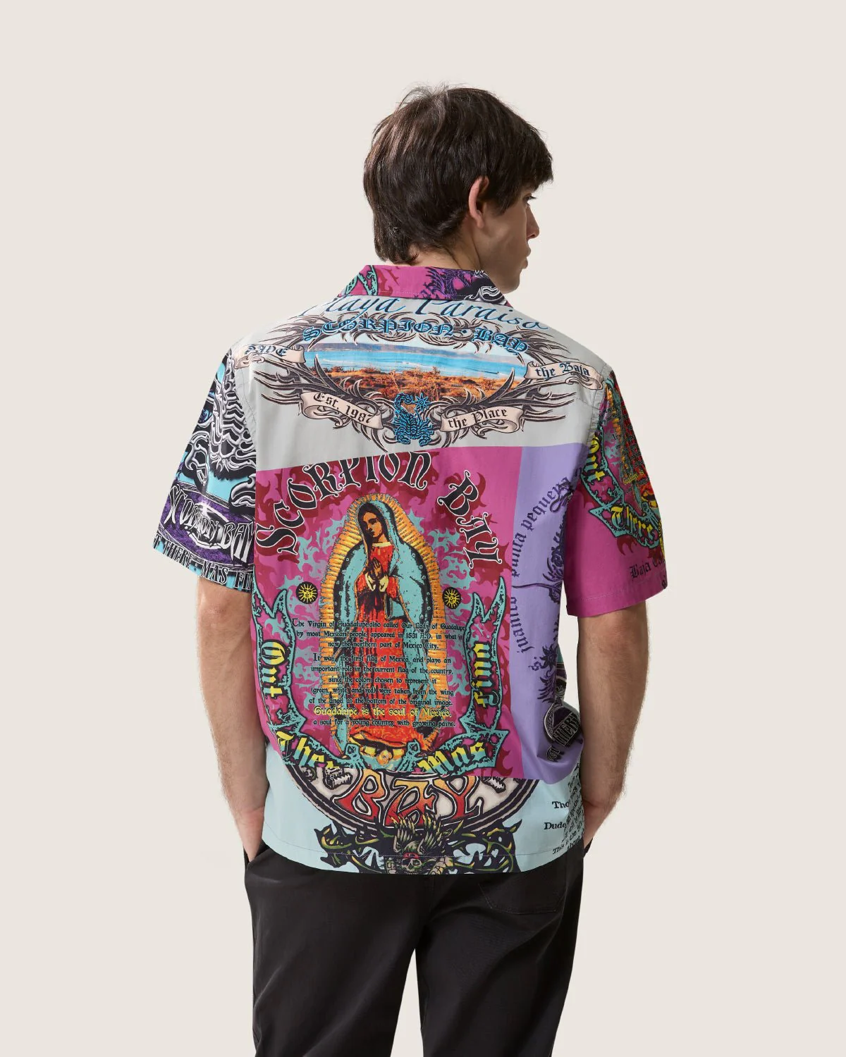 Camicia stampata "Guadalupe" uomo - Image 4