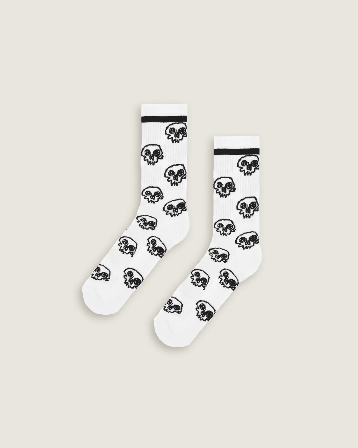 Calze mid jacquard "Sketched Skulls"