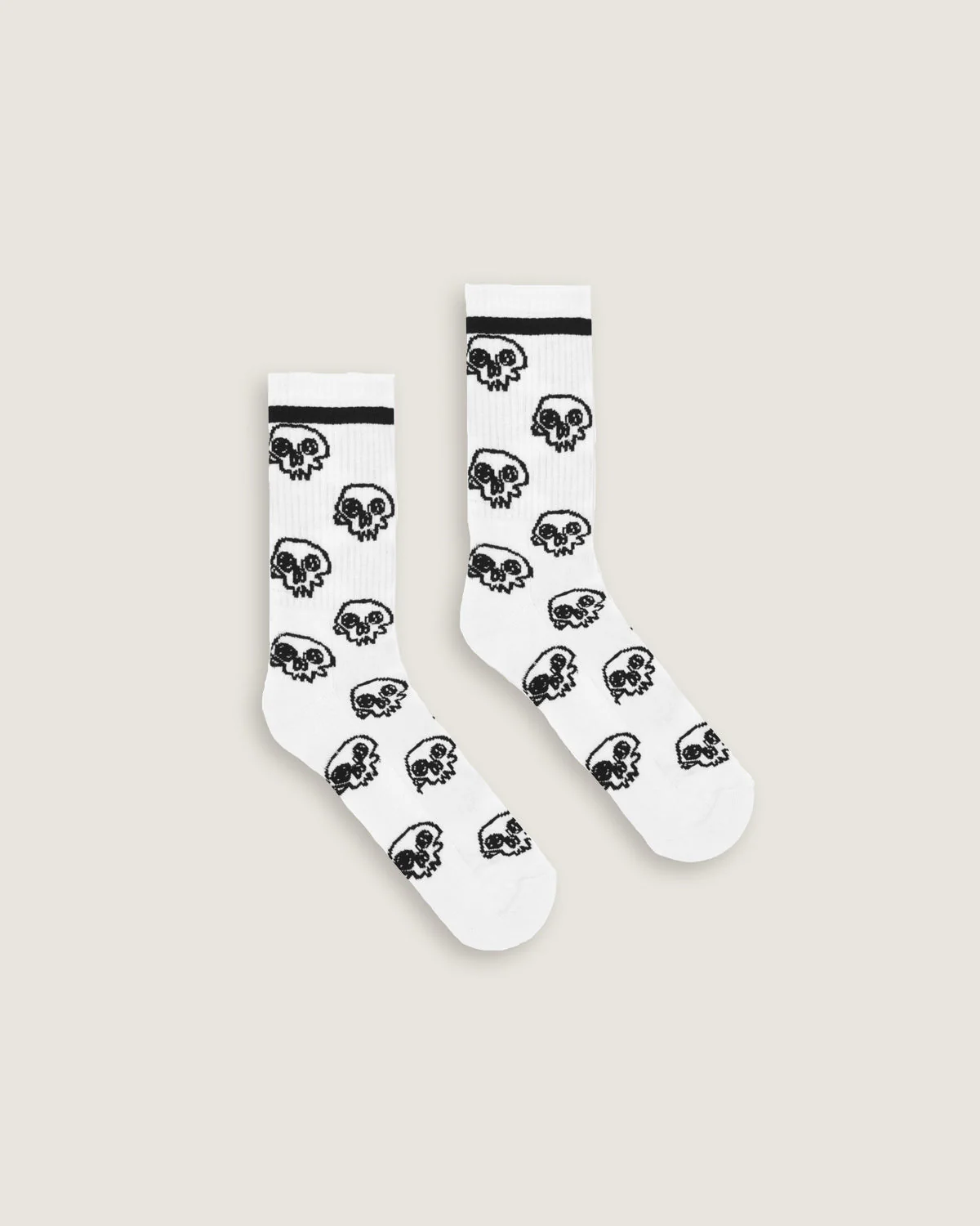 Calze mid jacquard "Sketched Skulls" - Image 2