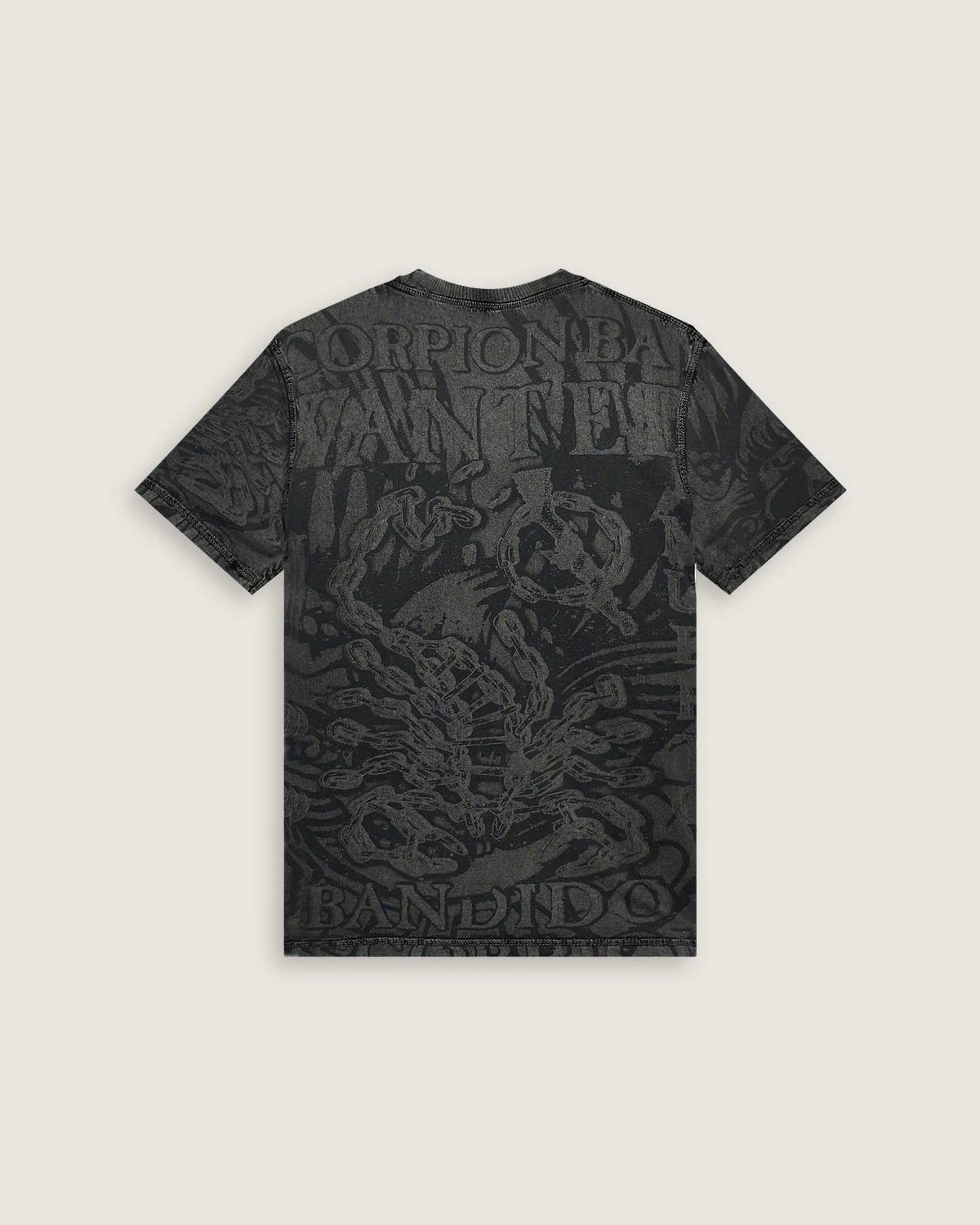 Uomo | T-Shirt Doubleface "Bandido" Color Antracite - Image 3