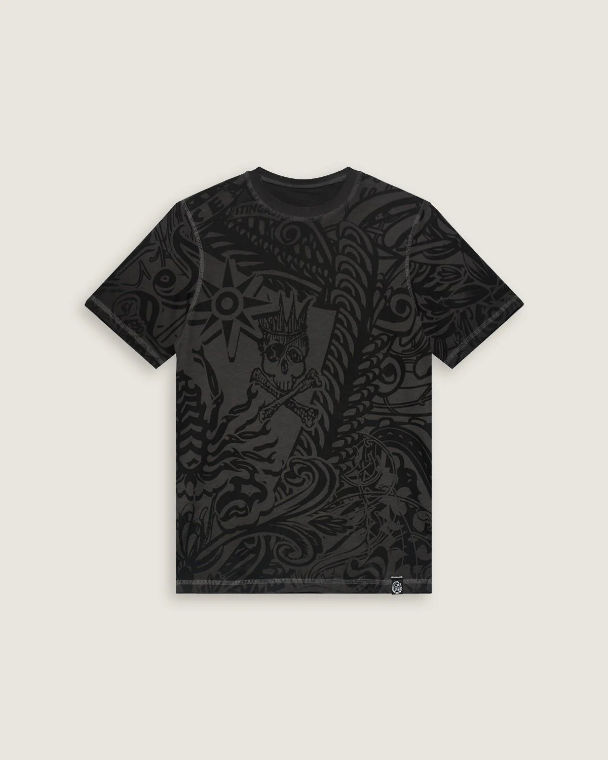 Uomo | T-Shirt Doubleface "Stingada" Color Carbone