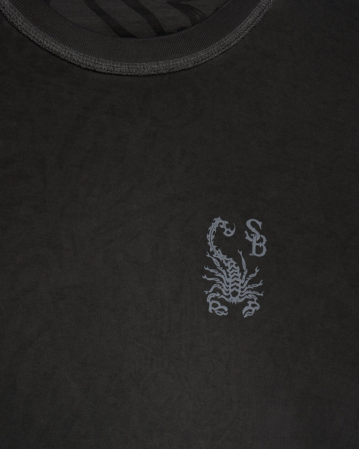 Uomo | T-Shirt Doubleface "Stingada" Color Carbone - Image 8