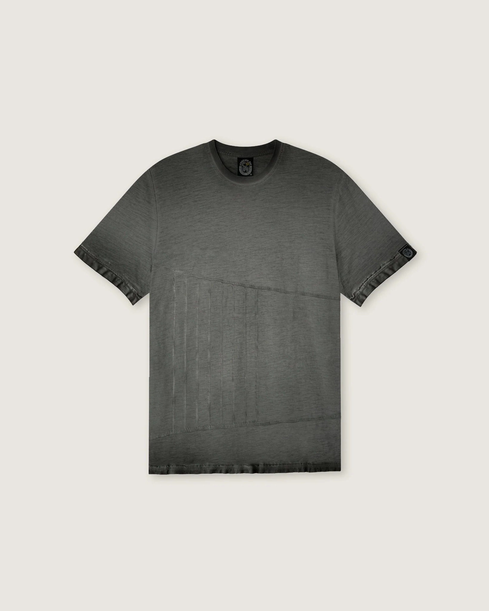 T-shirt in fiammato con pin-tuck uomo