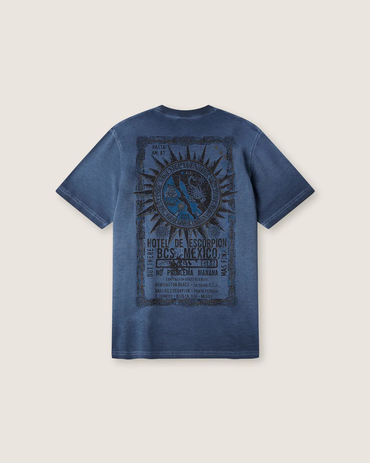 T-shirt stampata "Hotel Map" uomo