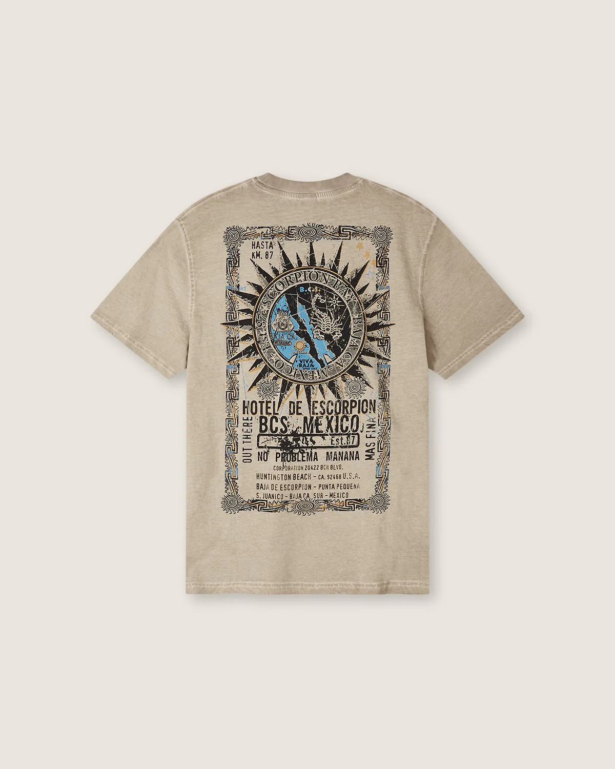 T-shirt stampata "Hotel Map" uomo