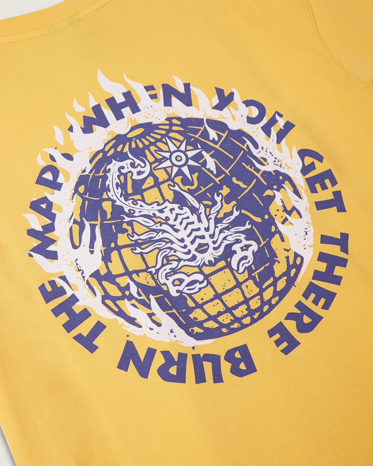 T-shirt stampata "Burning Globe" uomo - Image 3