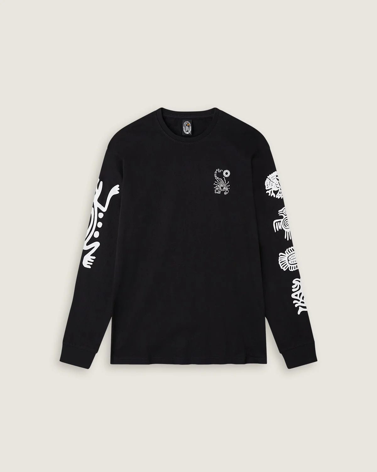 T-shirt manica lunga stampata "Aztec Symbols" uomo