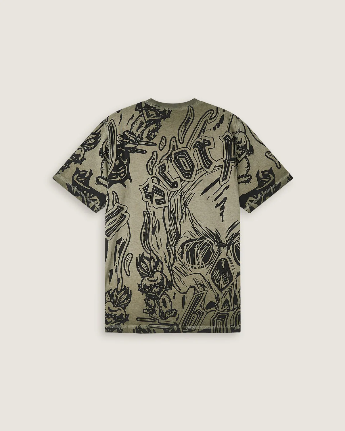 T-shirt stampata double face "Sacrifice" uomo - Image 3